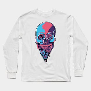 Flowers and a skull Long Sleeve T-Shirt